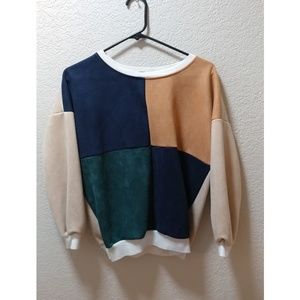 Modern Suede Sweater!